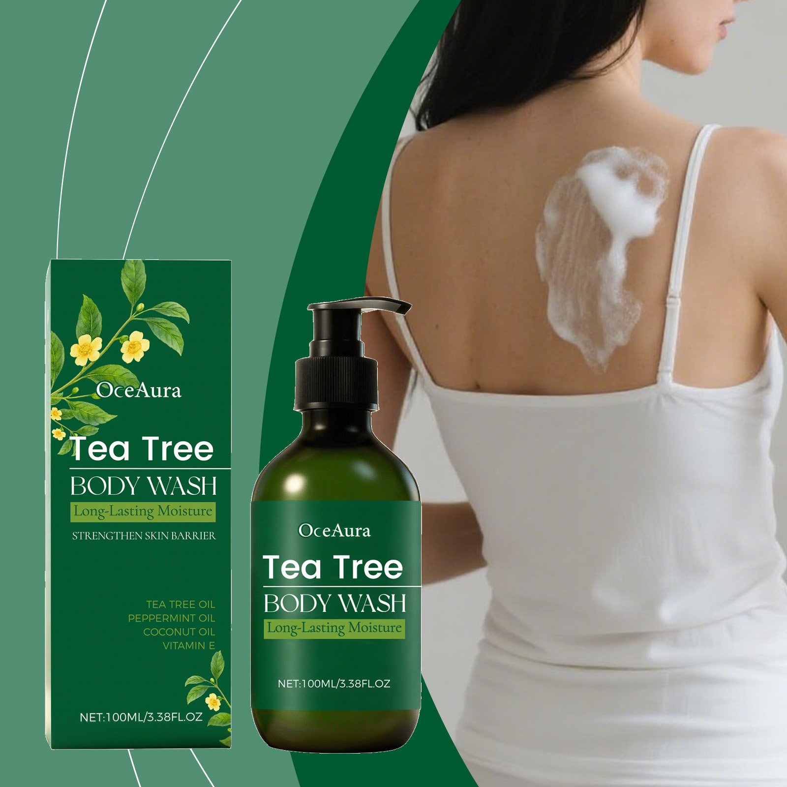Aha Bha Exfoliant - Tea Tree Gel doccia rinfrescante Pulisci