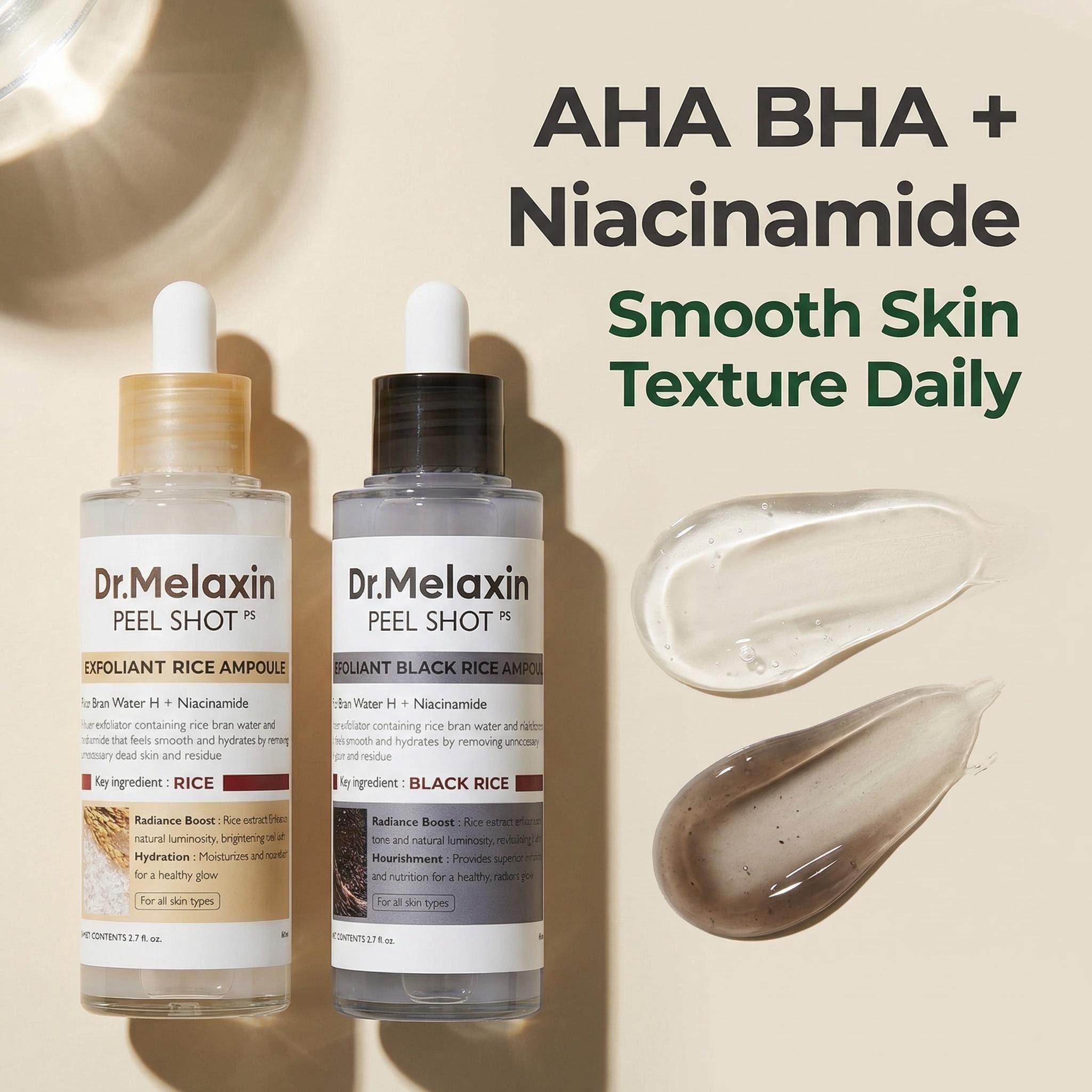 Aha Bha Exfoliant - Ampoule Esfoliante al Riso Nero 80ml,