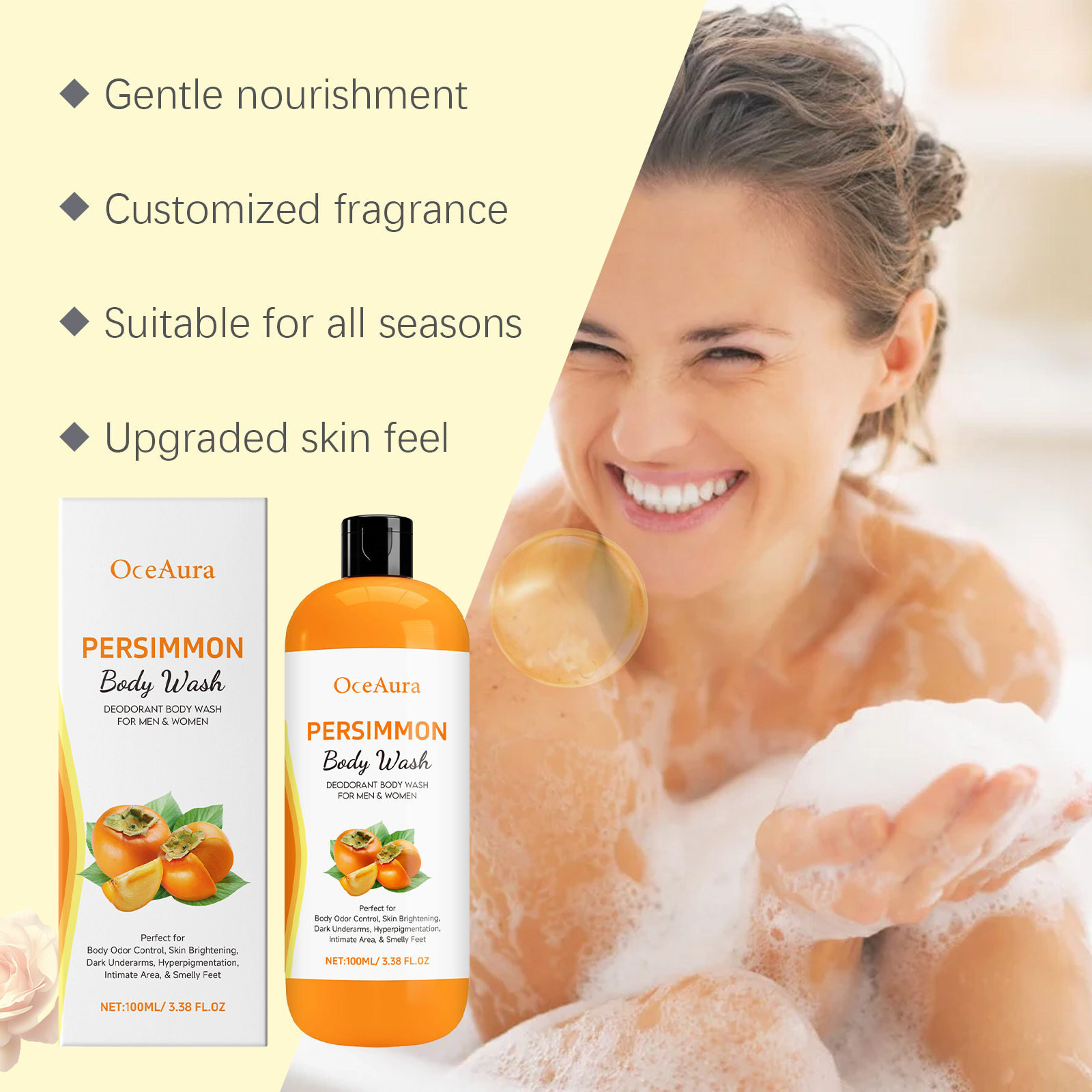 Lavaggio del corpo al cachi Ri - Aha Bha Exfoliant recensione e prezzo